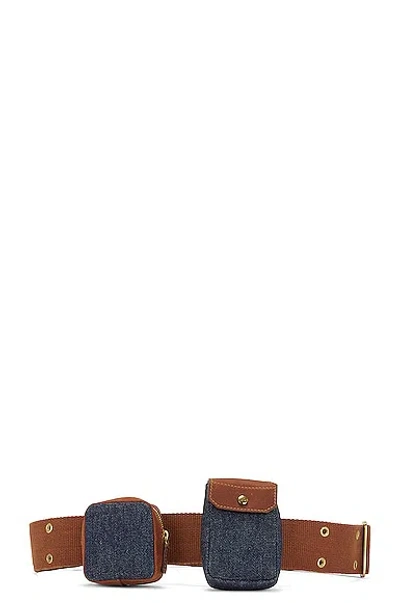 Pre-owned Dior Waist Bag In Blue