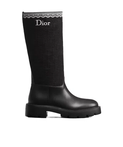 Dior Dentelle Boot In Black