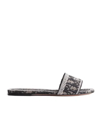 Dior Dentelle Slide In Animal Print