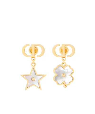 Dior Destiny Earrings In Gold