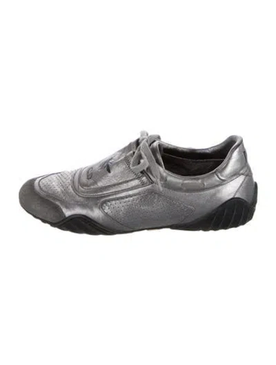 Pre-owned Dior D-fence Sneakers In Silver