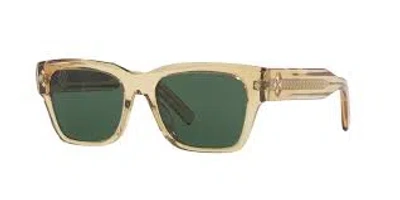Dior Diamond S2i Green Square Men's Sunglasses Dm40083i 57n 54 In ["brown","green"]
