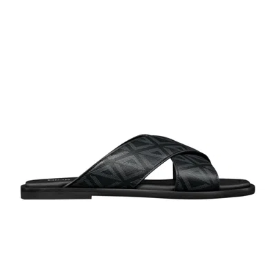 Pre-owned Dior Alias Sandal 'cd Diamond - Black' | Men's Size 40.5