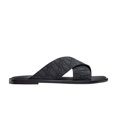 Pre-owned Dior Alias Sandal ' Oblique - Black' | Men's Size 47