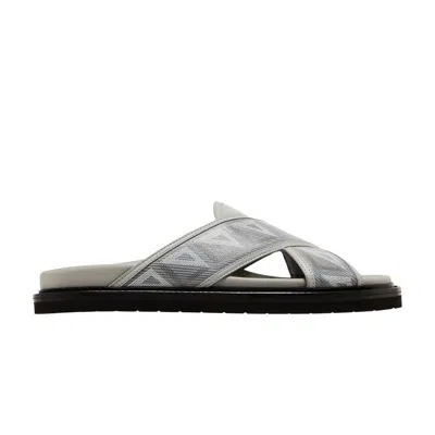 Pre-owned Dior Aqua Sandal 'cd Diamond - Grey' | Men's Size 40