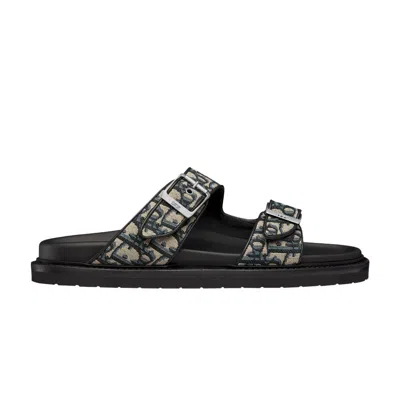 Pre-owned Dior Aqua Sandal ' Oblique - Beige Black' | Men's Size 46