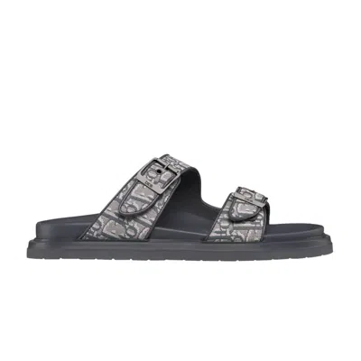 Pre-owned Dior Aqua Sandal ' Oblique - Deep Grey' | Men's Size 44
