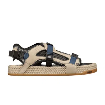 Pre-owned Dior Atlas Sandal ' Oblique - Beige' | Brown | Men's Size 48