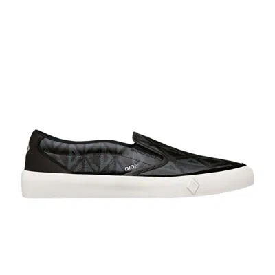 Pre-owned Dior B101 Slip-on Sneaker 'cd Diamond - Black' | Men's Size 44