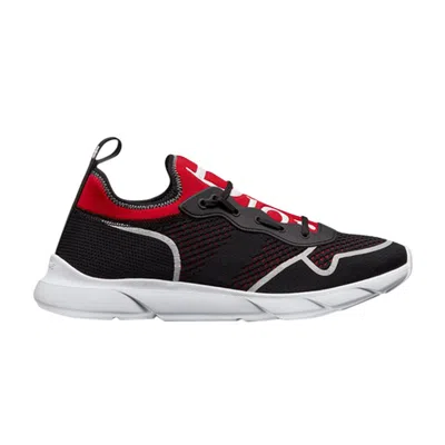Pre-owned Dior B21 Neo Technical Knit 'red Black' | Men's Size 42