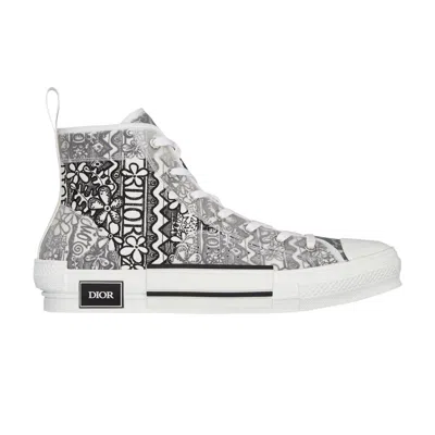Pre-owned Dior B23 High ' And Shawn Embroidery' | White | Men's Size 40