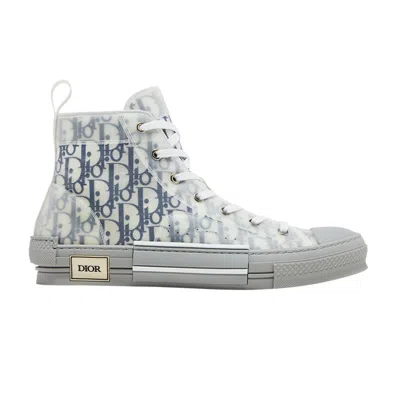Pre-owned Dior B23 High ' Oblique - Blue Grey' | Men's Size 47