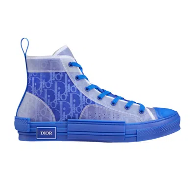 Pre-owned Dior B23 High ' Oblique - Blue' | Men's Size 44