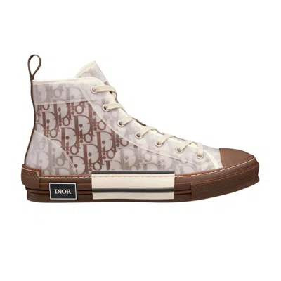 Pre-owned Dior B23 High ' Oblique - Coffee' | Brown | Men's Size 38