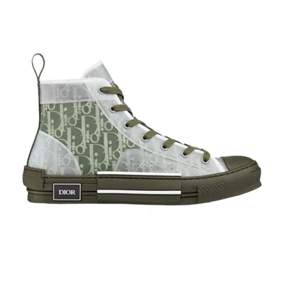 Pre-owned Dior B23 High ' Oblique - Olive' | Green | Men's Size 41.5