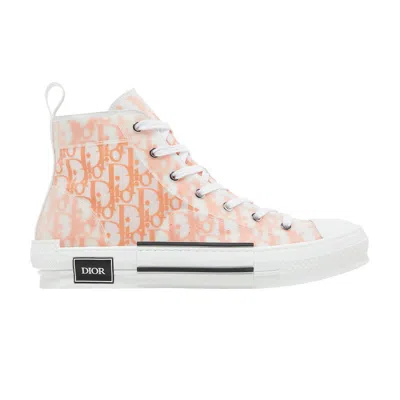 Pre-owned Dior B23 High ' Oblique - Orange' | White | Men's Size 40