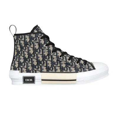 Pre-owned Dior B23 High ' Oblique -black Beige' | Cream | Men's Size 43