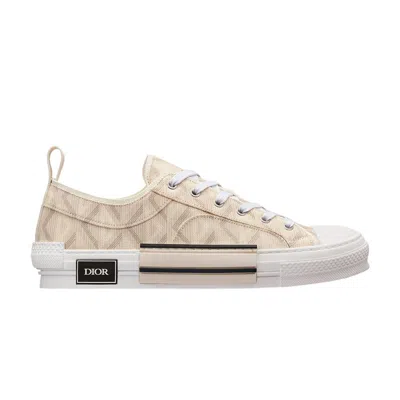 Pre-owned Dior B23 Low 'cd Diamond - Natural' | Cream | Men's Size 43