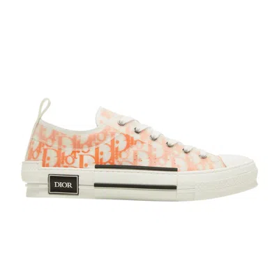 Pre-owned Dior B23 Low ' Oblique - Orange' | White | Men's Size 37