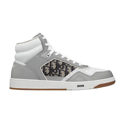 Pre-owned Dior B27 High ' Oblique - Grey' | Men's Size 42 In Gray