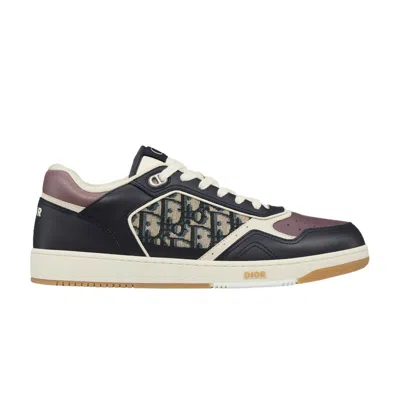 Pre-owned Dior B27 Low ' Oblique - Deep Blue Plum' | Men's Size 41.5
