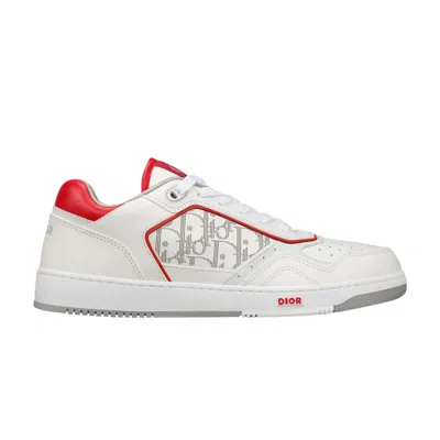 Pre-owned Dior B27 Low ' Oblique Galaxy - White Red' | Men's Size 43