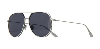 Pre-owned Dior By  Silver/grey (010/2k) Sunglasses In Gray