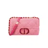 Dior Caro M Canvas In Pink