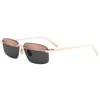 Dior Eyewear C S4u Rectangular Frame Sunglasses In Black