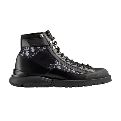 Pre-owned Dior Combat Boot ' Oblique - Black' | Men's Size 45