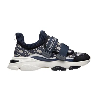 Pre-owned Dior D-wander Sneaker ' Oblique - Deep Blue' | Men's Size 36