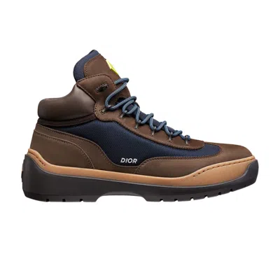 Pre-owned Dior Dean Ankle Boot 'brown Navy' | Men's Size 46