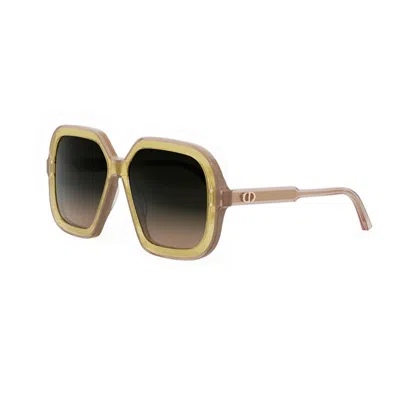 Dior Full Frame Sunglasses In Yellow