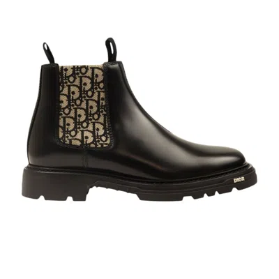 Pre-owned Dior Explorer 2 Chelsea Boot ' Oblique - Black' | Men's Size 41