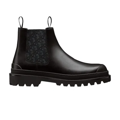 Pre-owned Dior Explorer Chelsea Boot ' Oblique - Black' | Men's Size 44