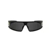 Dior Very M1u Plastic Wrap Sunglasses In Black