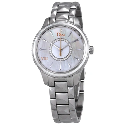 Dior Viii Montaigne Mother Of Pearl Dial Ladies Watch Cd152110m004 In Metallic