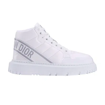 Pre-owned Dior Wmns D-player 'quilted Nylon - White Grey' | Women's Size 35.5
