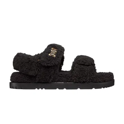 Pre-owned Dior Wmns Act Sandal 'black Shearling' | Women's Size 37