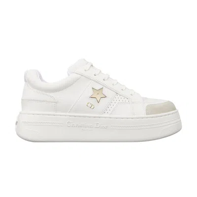 Pre-owned Dior Wmns Star Platform Sneaker 'white Gold' | Women's Size 38