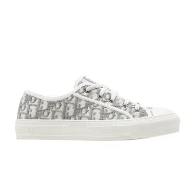 Pre-owned Dior Wmns Walk'n' Embroidered Canvas Low 'grey' | Women's Size 37.5 In Gray