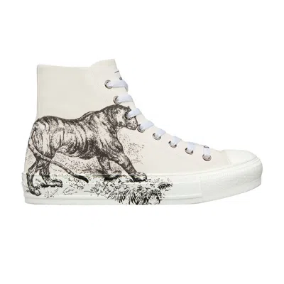 Pre-owned Dior Wmns Walk'n' 'tiger Print' | Cream | Women's Size 36 In White