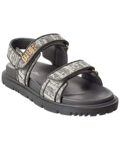 Dior Act Canvas & Leather Sandal In Multi