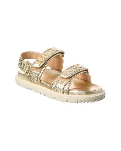 Dior Act Leather Sandal In Gold