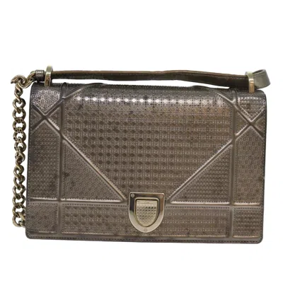 Pre-owned Dior Ama Gold Leather Shoulder Bag ()
