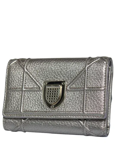 Pre-owned Dior Ama Trifold Wallet
