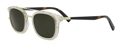 Dior Blacksuit S14i Green Square Men's Sunglasses Dm401481 27n 49 In Gray