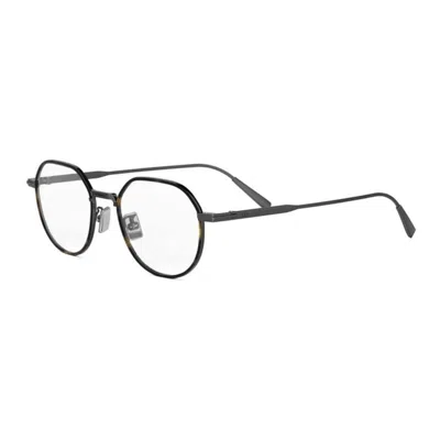 Dior Blacksuito R3u Demo Round Men's Eyeglasses Dm50028u 012 49 In ["grey"]
