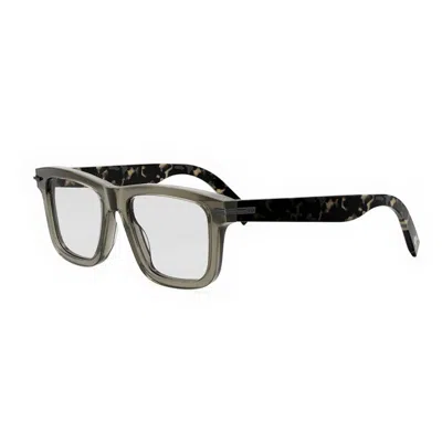 Dior Blacksuitos7i6400 Square Full-rim Frame Eyeglasses In Red