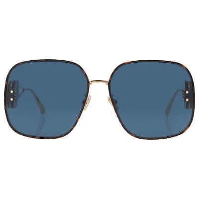 Pre-owned Dior Bobby Blue Square Ladies Sunglasses Cd40050u 10v 64 Cd40050u 10v 64